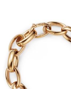 Alberto Amati 14K Yellow Gold Chain Link Bracelet - 100% Exclusive Formal Chain Link Jewelry With Polished Finish, Formal Polished Chain Link Jewelry, Luxury Yellow Gold Oval Link Bracelet, Elegant Formal Chain Bracelet With Shiny Finish, Luxury Gold Chain Bracelets For Formal Occasions, Elegant Shiny Finish Chain Bracelet For Formal Occasions, Formal Gold-tone Chain Bracelet, Luxury Gold Bracelet With Oval Link And Polished Finish, Luxury Gold Oval Link Bracelet With Polished Finish