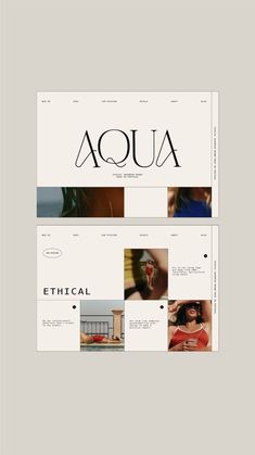 an image of the front and back side of a website design for a fashion store