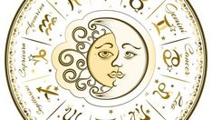 the sun and moon with zodiac numbers