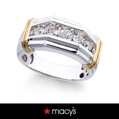 in stock Classic Silver Diamond Ring From Macy's, Classic Macy's Diamond White Rings, Classic Macy's Ring Jewelry, Macy's Classic Diamond White Ring, Macy's Classic Ring Jewelry, Classic 14k White Gold Rings From Macy's, Classic White Gold Rings From Macy's, Luxury White Gold Rings From Macy's, Classic Macy's Diamond Ring With Vs Clarity