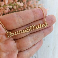 "This necklace is fully customizable from the font to length. Pick you favorite font online (open license like google font - https://fonts.google.com/) and we will create your name necklace in your desired length. Perfect new mother, baby shower, birthday, wedding, anniversary or Christmas gift. Available in 14k and 18k yellow, rose, white gold and platinum--just choose your desired metal and length from the drop-down menu before adding the item to your cart. Details: - Pick you open license fon Elegant Custom 14k Gold Necklace, Rose Gold Custom Necklace For Anniversary, Customized Rose Gold Necklace For Anniversary, Customizable 14k Gold Necklaces For Anniversary Gift, Customizable Elegant Name Necklace For Anniversary, Rose Gold Nameplate Necklace For Anniversary, Customizable Yellow Gold Necklace For Anniversary, Custom Rose Gold Nameplate Necklace For Anniversary, Customizable Yellow Gold Anniversary Necklace