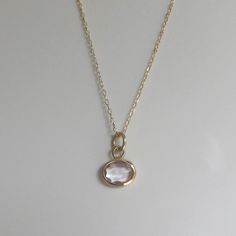 A natural, rose cut sapphire of pale pink is bezel set in a handmade solid 14k gold setting with a completely open backing to allow light to shine through. The gold has been polished to a warm, satiny finish. This lovely necklace is so pretty on its own or a perfect layering piece! :: Natural Sapphire charm measures 8 x 9.5mm :: 14k gold cable chain with spring clasp closure... you chose the length at checkout. :: Solid 14k gold components {Current production time is 1-2 weeks. Pls convo me if y Oval Morganite Jewelry In Pink Gold, Delicate Oval Rose Cut Diamonds Jewelry, Oval Morganite Jewelry Gift, Oval Morganite Jewelry For Gift, Gold Morganite Jewelry With Rose Cut Diamonds, Gold Morganite Jewelry Gift, Delicate Oval Rose Gold Jewelry, Gold Oval Morganite Jewelry, Morganite Bezel Setting Jewelry For Gift