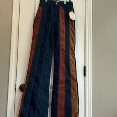 Brand New With Tags Never Worn! Altar’d State Jeans, Jeans With Front Pockets, Thrift Inspiration, Colorful Jeans, Fringe Hem Jeans, Cool Jeans, 90s Baggy, Jim Carrey, Altard State