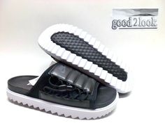 DESCRIPTION NIKE ASUNA SLIDE NA SANDAL SIZE: US MEN'S 8/ UK 7/ BR 39.5/ EUR 41/ CM 26 COLOR: BLACK/ANTHRACITE-WHITE CONDITION: BRAND NEW, NEVER WORN BOX: ORIGINAL BOX, NO TOP SKU: CW9703-002 REMARK: WE ONLY POST OUR OWN PICTURES ALL OUR ITEMS ARE 100% AUTHENTIC GUARANTEED SHIPPING We offer free shipping within the USA via usps priority mail with tracking number. Express service available upon customer’s request (shipping cost may apply). We ship to APO/FPO addresses. International shipping via g Slipper Sandals, Us Man, Mens Sandals, Slide Slipper, Converse Sneaker, Black Sandals, Converse, Slippers, Best Deals