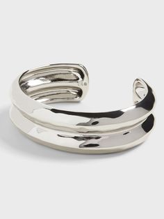 Dress it up or dress it down, our jewelry collection is filled with pieces that add instant polish.  Interior diameter: 2. 25" (5. 7cm) Polish Interior, September Wedding, Toe Rings, Silver Cuff, Banana Republic, Jewelry Box, Jewelry Collection, Wedding Rings, Cuff