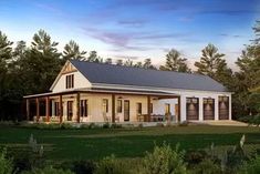 One Bedroom Southern Cottage - 530006UKD | Architectural Designs - House Plans Cottage Barndominium Ideas, Barndo Plans, Barndo Ideas, Porch Farmhouse, Barn Plan, Barn Houses, Barndominium Plans, Smith Family, Barn Style House Plans