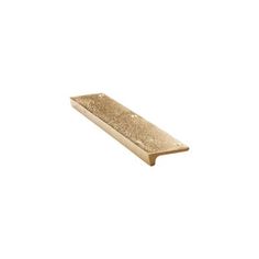 a wooden shelf that is made out of wood and has gold glitter on the top