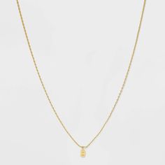 Elevate your style with the 14K Gold Plated Small Polished Initial "B" Pendant Necklace by A New Day™. This exquisite piece is perfect for personal expression or as a thoughtful gift.

- Material: 14K Gold Plated
- Color: Gold
- Gender: Female
- Age Group: Adult
- Features: Cable chain, spring ring clasp closure, includes extender chain and storage pouch

Crafted with elegance, this necklace features a polished initial "B" pendant that dangles gracefully from a delicate cable chain. It's designe Gold Initial Pendant Necklace For Birthday, Gold Initial Necklace For Birthday, Gold Monogram Necklace For Birthday Gift, Gold Initial Pendant Birthstone Necklace For Personalized Gift, Gold Birthstone Necklace With Initial Pendant For Personalized Gift, Yellow Gold Initial Pendant Charm Necklace For Birthday, Initial Pendant Birthstone Necklace For Birthday, Yellow Gold Charm Necklace With Initial Pendant For Birthday, Gold Pendant Initial Necklace For Birthday