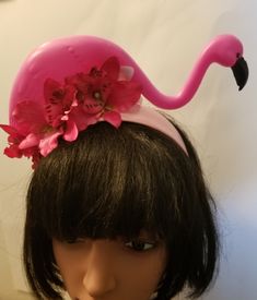 Flamingo, Flamingo headband, TIki, TIki headband, Zoo, Zoo animal, Tiki Oasis, Flamingo fascinator, Flamingo flower crown Flamingo headband Can be made any color combo Super comfy Super light Flamingo Headband, Tiki Oasis, Zoo Zoo, Medusa Costume, Insect Necklace, Flamingo Flower, Tiki Tiki, Animal Sweater, Collar Clips