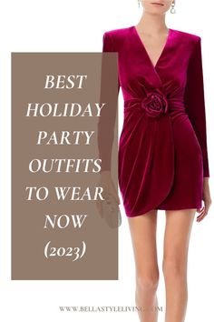 holiday outfit ideas Dresses For Holidays, Holiday Party Outfit Ideas, Winter Style Guide, Winter Wedding Guest Dress, Party Outfit Ideas, Holiday Dresses Women, Party Outfits For Women, Spring Wedding Guest Dress