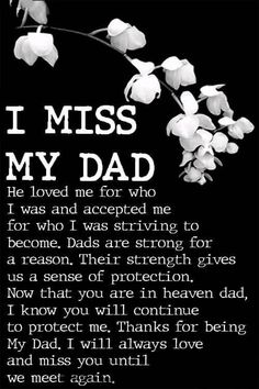 a poem that says i miss my dad