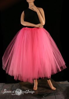 Hot Pink Floor length Adult tutu tulle skirt petticoat two | Etsy Pink Fitted Tulle Fabric For Prom, Pink Stretch Tulle Tutu Dress, Pink Tutu Dress For Wedding And Prom Season, Ballet Style Tulle Petticoat For Spring, Pink Tulle Petticoat For Wedding, Pink Summer Wedding Skirt, Pink Crinoline Petticoat For Party, Spring Ballet Tulle Petticoat, Fitted Pink Tulle Fabric For Wedding