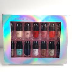 WET N WILD glam wonderland 14 pc icon nail COLOR POLISH blockbuster gift set. Nail Polish Bundle, Pc Icon, Nail Color Polish, Eco Friendly Nail Polish, Nail Polish Box, Polish Art, Nail Polish Art, Nail Polish Sets, Womens Nails