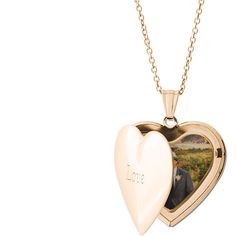 Made of stainless steel, with your choice of silver, gold or rose gold finish. Oval Locket measures 1.2 x 0.9, photo insert measures 0.9 x 0.6. Heart Locket measures 1.07 x 1.09, photo insert measures 0.8 x.85. Engraving available on front side only. Photos already sized and inserted inside. Comes with 18 coordinating chain and gift box. Imported. Personalized in USA Oval Locket, Heart Locket Necklace, Holiday Cards Photo, Necklace Simple, Photo Locket, Heart Locket, Birth Announcements, Locket Necklace, Photo Books