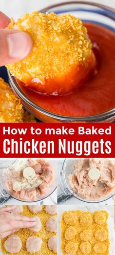 how to make baked chicken nuggets