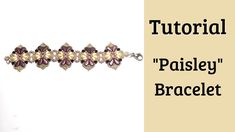 an image of a beaded bracelet with flowers on it and the words, how to make