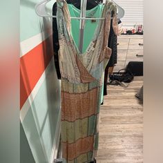 Whiteroom And Cactus Dress. Nwot Size Xs. Has Slit And Ties At Shoulders Cactus Dress, Floral Long Sleeve Shirt, Sequin Formal Dress, High Low Maxi Dress, Gold Sequin Dress, Flannel Dress, Kate Spade Dress, Boho Mini Dress, Eliza J Dresses