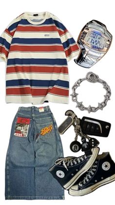 #fashion #aesthetic #outfits #y2k Ftm Outfits, Fashion Aesthetic Outfits, Aesthetic Outfits Y2k, Outfits Y2k, Tomboy Outfits