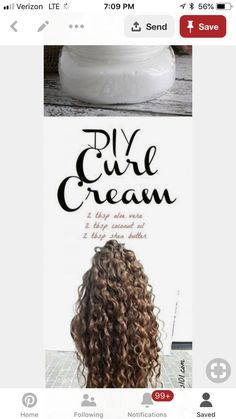 Diy Hair Care, Women's Hairstyles, Curly Hair With Bangs, Hair Food, Curly Hair Care, Hair Cream