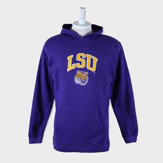 Embroidered Vintage 90s LSU (Louisiana State University) Tigers Football/Baseball/Basketball/Hockey NCAA Hoodie 💯 SATISFACTION AND AUTHENTICITY ⭐ MEASUREMENTS (when laid flat) Size on Tag: M Length: 74cm or 29 inches Armpit to armpit: 52cm or 20.5 inches ⭐ CONDITION 9/10 (Very good) Details: No holes Material: Cotton Color: Purple Brand: Genuine Stuff 🔷 Please give us your phone no. together with address after you purchased. 🔷Please keep in mind that our items are vintage so they may show som Tigers Shirt, Tiger Hoodie, Tiger Gifts, Tiger Football, Tiger Shirt, Louisiana State, Tiger T Shirt, Lsu Tigers, State University