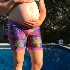 Did you know that the Tidal Wave Swim Shorts pattern has a maternity rise? You can make all the maternity friendly swim shorts! There are 3 other rise options for non-maternity swim shorts, too! This the last day of the $6 sale so don't miss this amazing pattern at a great price!#5outof4patterns #sewingpatterns #5oo4 #pdf #isew #sewcialists #handmadewardrobe #sewing #sew #sewingproject #fabric #handmadeclothing #isewmyownclothes #sewingforthefamily #sewingpattern #makersgonnamake #sewingaddict Moisture-wicking Athletic Shorts For Beach And Pool, 4-way Stretch Swimming Shorts, Moisture-wicking Fitted Shorts For Surfing, Maternity Swim Shorts, Moisture-wicking Short Swim Trunks For Surfing, Maternity Swim, Tidal Wave, Maternity Nursing, Handmade Wardrobe