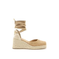 Tina Handmade Espadrilles By Castaner With Front Canvas Squared-Toe Rounded Upper And Contrasting Heel With Ribbon Tied At The Ankle. Wedge Covered In Braided Rope, Canvas Interior, Rubber Sole.Material: 100% CoMade In: SpagnaColor: BeigeCollection: Spring - Summer 2023Tina Jute 002 Beige Closed Toe Wedge Sandals With Wrapped Heel, Beige Wedge Sandals With Cork-bed Midsoles And Round Toe, Beige Espadrilles With Cushioned Footbed And Wedge Heel, Beige Wedge Heel Espadrilles With Cushioned Footbed, Lace-up Platform Heels In Espadrille Material, Lace-up Platform Heels In Espadrille, Lace-up Espadrille Platform Heels, Beige Wedge Espadrilles With Wrapped Heel, Brown Cushioned Wedge Heel Espadrilles