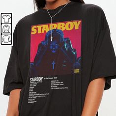 Minimalist Album Music Shirt, Weeknds Starboy Tour Album Cheap Music-themed T-shirt For Concerts, The Weeknd T Shirts, The Weeknd Hoodie, The Weeknd Concert Outfit, Weekend Album, The Weeknd T Shirt, Music Trend, The Weeknd Merch, The Weeknd Starboy