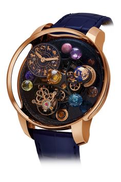 Jacob & Co Astronomia Solar Hybrid (AS310.40.SP.ZK.ABALA) Solar Planet, Planet Jewelry, Solar Watch, Tourbillon Watch, Mechanical Pocket Watch, Bracelets Design, Rose Gold Case, Watches Unique, 2020 Fashion