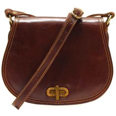 Floto Firenze Italian Leather Saddle Crossbody Women's Bag Classic Saddle Bag With Leather Trim Satchel Shape, Luxury Brown Saddle Bag For Daily Use, Luxury Brown Saddle Bag With Leather Trim, Classic Rectangular Saddle Bag With Leather Trim, Leather-handled Saddle Satchel For Daily Use, Brown Saddle Bag With Leather Lining For Travel, Brown Leather-lined Saddle Bag For Travel, Brown Leather Lined Saddle Bag For Travel, Top Handle Saddle Bag With Leather Trim For Travel