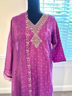 Gorgeous set Violet and Gold with beautiful dupatta and palazzo pants Beautiful Dupatta, Kurti Sets, 15% Off Sale, Gold Set, Palazzo Pants, Favorite Outfit, Beauty Book, Violet, Art Collection