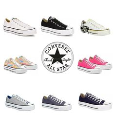 Brand New Some color has half size so please message me for half sizes Step up in style with these casual platform All-Star Low Lift sneakers from Converse Chuck Taylor.  Featuring a double-stacked rubber platform sole, canvas upper and All-Star branding on a low-top silhouette, they’re just the lift you need. Canvas upper Lace-up closure All-Star branding Textile lining Platform sole Trendy Cotton Platform Sneakers For Streetwear, Converse Platform Canvas Shoes, Converse Platform Canvas Shoes For Streetwear, Trendy Low-top Cotton Platform Sneakers, Converse Cotton Platform Sneakers For Streetwear, Trendy Canvas Platform Sneakers With Thick Bottom, Trendy Canvas Platform Sneakers With Thick Sole, Trendy Canvas Platform Sneakers, Low-top Cotton Platform Canvas Shoes