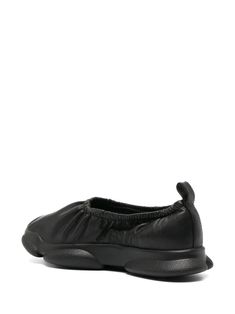 Find CAMPER Karst Leather Ballerina Shoes on Editorialist. black calf leather recycled polyester smooth grain tonal design branded insole pull-tab at the heel round toe slip-on style chunky rubber sole This item is crafted with leather that has been produced in a certified Leather Working Group (LWG) or ICEC tannery, ensuring the production process has a reduced environmental impact. Learn more about what makes a product Conscious on our Conscious Criteria page Black Calf Leather Slip-ons With Textured Sole, Black Calf Leather Slip-ons With Removable Insole, Slip-on Leather Sneakers, Flat Calf Leather Slip-ons With Rubber Sole, Black Calf Leather Slip-ons, Flat Calf Leather Slip-ons With Textured Sole, Slip-on Sneakers With Calf Leather And Round Toe, Slip-on Calf Leather Sneakers With Round Toe, Leather Slip-ons With Contrast Sole