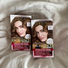 L'oreal Paris Excellence Creme Permanent Hair Color, 5g Medium Golden Brown, 100 Percent Gray Coverage Hair Dye, Pack Of 2 : #Beauty #Makeup #Loreal #Hairdye #Hairproduct Medium Golden Brown Hair Color, Medium Golden Brown, Golden Brown Hair Color, Natural Brown Hair, Grey Hair Coverage, Golden Brown Hair, Gray Coverage, Hair Color For Women, Permanent Hair Color