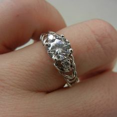 Ritani Braided Rhodium Plated White Gold Ring, Size 7.5 White Gold Ring, Womens Jewelry Rings, White Gold Rings, Rhodium Plated, Gold Ring, Braids, Ring Size, Size 7, White Gold