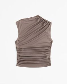 Women's Mesh Draped Crew Top | Women's Tops | Abercrombie.com Chic Skirts, Elegant Drapes, Ruched Top, Designer Drapes, Fall Fits, Material Girls, Tank Top Cami, Cami Tanks, Womens Fall