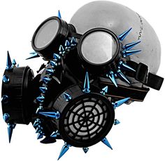 PRICES MAY VARY. Main Color: black/blue size:one size Punk Gothic Blue Spikes Steampunk Gas Mask Goggles Cosplay Props Halloween Costume Accessories Men/Women Steampunk Gas Mask, Gas Mask Art, Steampunk Goggles, Black Punks, Blue Mask, Retro Accessories, Cool Masks, Steampunk Accessories, Halloween Costume Accessories