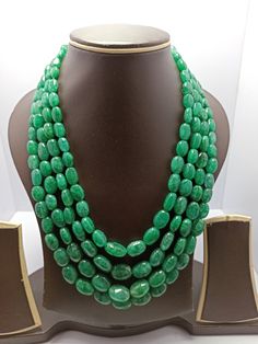 18'' Emerald Beryl AAA 960 Carat Fine Quality Emerald Beryl Smooth Tumble Beads Gemstone adjustable cord Necklace Stone  : emerald beryl  Shape :- fancy  smooth tumble 1. Weight :- 960 carat - Size - 8x10-12x17mm - 18 inch 4 Line Necklace Polish :- Handmade color - green makes a great gift for your loved ones. It is known as the 'love stone' as the message it emits is the strong vibration of unconditional love, joy, warmth and healing. As quartz crystals are profound amplifiers of energy, it may help to kindle happiness, love, romantic feelings and sensuality. It is good for people in public dealing  Click below to see live stock:  https://www.etsy.com/au/shop/ShakugemsStore?ref=search_shop_redirect If for any reason you are not satisfied with your purchase. You can return it for a full re Adjustable Oval Jewelry With Faceted Beads, Adjustable Jewelry With Polished Oval Beads, Adjustable Gemstone Necklace With Oval Beads, Green Oval Single Strand Jewelry, Adjustable Necklace With Gemstone Oval Beads, Adjustable Oval Beads Gemstone Necklace, Green Oval Gemstone Beads Necklace, Adjustable Oval Gemstone Beaded Necklaces, Green Oval Gemstone Beaded Necklace