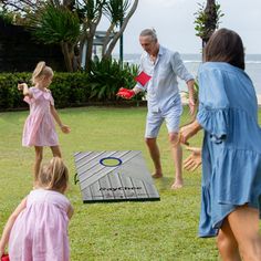 RayChee Cornhole Boards Game Set-Perfect Toss Game Set with 8 Bean Bags-Fun cornhole game for all age RayChee Regulation Size Cornhole Set, Portable Cornhole Boards, Waterproof Corn Hole Outdoor Game, Bean Bag Toss Game Cornhole Set from RayChee turns your lawn into a cornhole playing field. There's a reason this simple throwing game has become so popular among soccer fans and tailgaters season after season: it's easy to learn, easy to play, lots of fun, and hard to master. Design highlights of Throwing Games, Bean Bag Toss Game, Bag Toss Game, Cornhole Game, Outdoor Games For Kids, Usa Bag, Bean Bag Toss, Corn Hole Game, Bag Toss