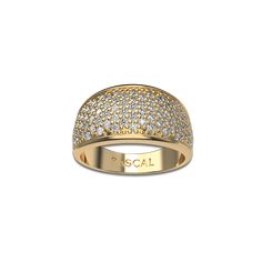 Design: This pavé dome ring is adorned with 97 diamonds. These diamonds weave together to form a lattice, capturing and reflecting light with every movement. The gold vermeil curves, and the diamonds blend seamlessly for elegance. | Metal: Silver Color: Sterling Silver (925 Sterling Silver is a lightweight metal made of 92.5% pure silver. It’s highly durable and designed for everyday wear) Gold Color: 18K Gold Vermeil (Not to be confused with regular gold plating, our vermeil is a thick layer of Reflecting Light, Diamond Weave, Dome Ring, Domed Ring, Real Diamonds, Pure Silver, Pave Diamonds, Gold Plating, Lattice