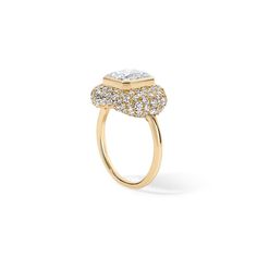 This Asscher engagement ring is set in a 18K Yellow Gold Pave Candy Button setting. Available in 18K Yellow Gold Center stone features a 2.50ct natural diamond, H color, and VS2 clarity In stock in a size 4.75, but size can be adjusted upon request Center stone is GIA certified Ready to ship as soon as possible Asscher Engagement Ring, Asscher Cut Diamond, Stone Feature, Diamond Shop, Diamond Cocktail Rings, Band Bracelet, Mens Band, Bracelet Collection, Earrings Collection