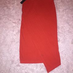 New With Tags Ribbed Overlap Skirt Size: S Color: Red Perfect For Christmas And The Holidays!! Red Pencil Skirt For Party, Red Midi Skirt For Night Out, Red Skirt For Night Out, Red Ribbed Stretch Bottoms, Red Stretch Ribbed Bottoms, Casual Red Ribbed Bottoms, Trendy Stretch Red Skirt, Trendy Red Stretch Skirt, Red Pencil Skirt For Night Out