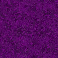 an ornate purple background with swirls and leaves