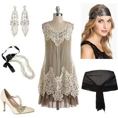 The Great Gatsby Outfit, Roaring 20s Party Dress, Great Gatsby Outfit, Roaring 20s Fashion, 1920s Glamour, Daisy Buchanan