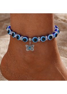 Color:Blue;Package Contents:1 X Anklet;Occasion:Sport; Blue Beaded Bracelets For Summer Festival, Blue Bohemian Anklets For Party, Blue Beach Anklets, Casual Beaded Bracelets For Beach Season, Casual Summer Bracelets For Party, Spring Casual Beaded Anklets, Casual Summer Party Bracelets, Casual Summer Party Bracelet, Blue Beaded Bracelets For Summer