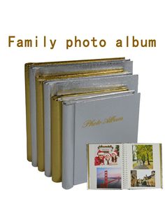 the family photo album is open and ready to be used as an album for photos