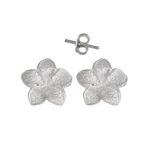 Sterling Silver .925 Flower Pin Earring | Made in USA Item Specifics Sterling Silver Diamond Cut Flower Pin Earring Height: 13mm Width: 13mm SKU: ER0016 Made in United States Shipping: United States Free, World Wide $5 Returns: 14 Days return or exchange policy (Note: 14 days counted after the delivery date) Made in The United States Sterling Silver Earrings With 3d Flowers, Silver Sterling Earrings With 3d Flowers, Sterling Silver Jewelry With 3d Flower Design, Sterling Silver Flower Earrings In White Gold, Silver Earrings With 3d Flowers For Anniversary, Flower Pins, Silver Diamonds, Diamond Cut, Silver 925