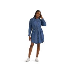 Enjoy effortless style with this women's Lee shirt dress.Click on this WOMEN'S GUIDE to find the perfect fit and more! Enjoy effortless style with this women's Lee shirt dress. Click on this WOMEN'S GUIDE to find the perfect fit and more! FEATURES Collared neckline Long sleeves Button closure 1 front pocket and 2 side pockets Button cuffsFIT & SIZING Regular fit 37-in. length from shoulder to hem Mini length hits at the thighFABRIC & CARE Cotton Machine wash delicate Imported Size: Small. Color: Dress Clothes For Women, Effortless Style, Front Pocket, Fabric Care, Womens Bottoms, Perfect Fit, Shirt Dress, Dress Outfits, Cabin