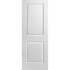 Add a defining element to any space with the familiar design and timeless appeal of the Masonite 2-panel square-top interior door. Molded panel engineering delivers on-trend designs that resist warping, shrinking and cracking. Masonite Traditional 28-in x 80-in 2-panel Square Smooth Solid Core Primed Molded Composite Slab Door in White | 1315954 Prime And Composite, Slab Doors, Craftsman Door, Hollow Core Doors, Victorian Door, Contemporary Doors, Door Molding, Solid Wood Doors, Rustic Doors