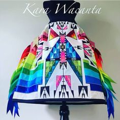 Curated feed #ribbonskirts shared a post on Instagram: “Ribbonskirt Inspiration 🎀👗 Photocredit/model/seamstress @karawacantadesigns Follow @ribbonskirts to…” • Follow their account to see 1,384 posts. Jingle Dress Pattern, Jingle Dress, Ribbon Skirt, Native Dress, Native American Clothing