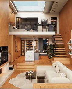 a living room filled with furniture and a flat screen tv on top of a hard wood floor